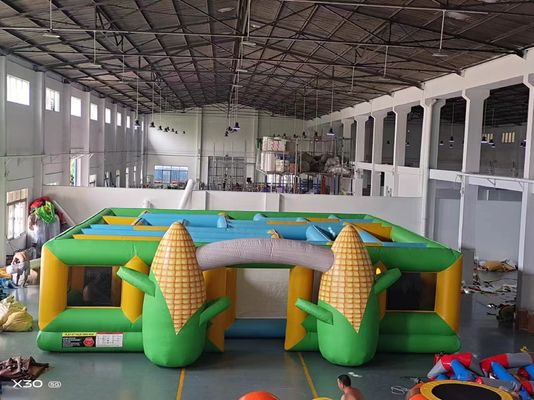 পপকর্ন ল্যাবরেন্ট আউটডোর inflatable গেম বড় আকারের জন্য প্রাপ্তবয়স্কদের জন্য