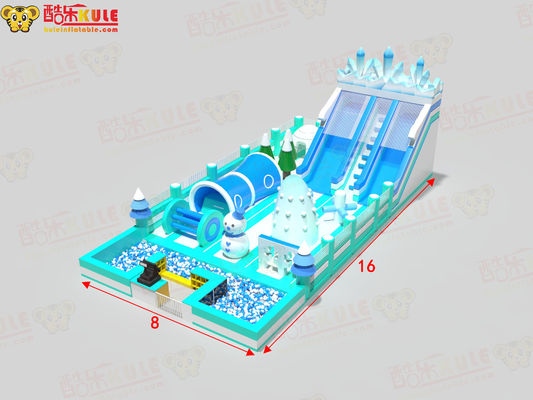 হালকা নীল রঙের inflatable শিশু inflatable bouncy castle