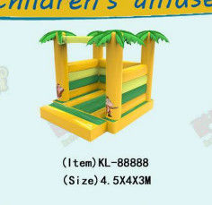 বাচ্চাদের জন্য বানর প্যাটার্ন সহ inflatable bouncy কাসল