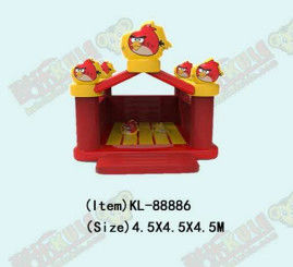 inflatable ছোট আকারের Angry Birds বাউন্সি কাসল ফর কিডস পার্ক