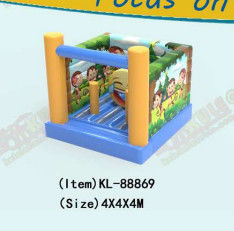 ছোট কমার্শিয়াল গ্রেড ইনফ্ল্যাটেবল বানর বাউন্সি কাসল 4*4*4 মি
