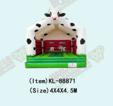 গরু inflatable ছোট bounce ঘর শিশুদের খেলার মাঠ