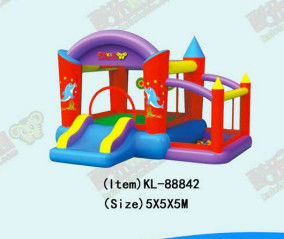 ডলফিন প্যাটার্ন সহ বাণিজ্যিক inflatable ঝাঁকুনি ঘর