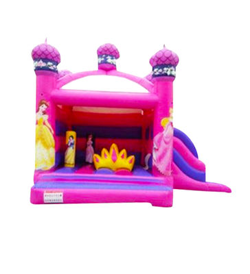 রাজকুমারী inflatable ঝাঁকুনি ঘর পিলার এবং মুকুট সঙ্গে ঝাঁকুনি
