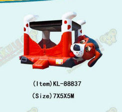 কুকুর থিম inflatable bouncy castle ডাবল সেলাই ভাড়া