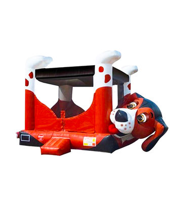 কুকুর থিম inflatable bouncy castle ডাবল সেলাই ভাড়া