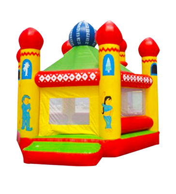 আলোর প্রতিরোধী রঙিন inflatable কাসল উড়ান আপ বাধার কোর্স শিশুদের জন্য