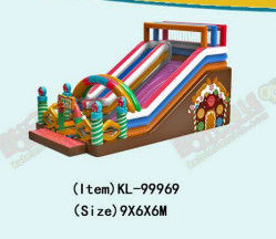 শিশুদের মজা পার্ক Inflatable জন্মদিনের মোমবাতি স্লাইড ভাড়া জন্য