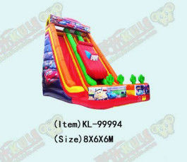 রেসিং কার শিশু মজা পার্ক Inflatable বড় স্লাইড জন্য ভাড়া