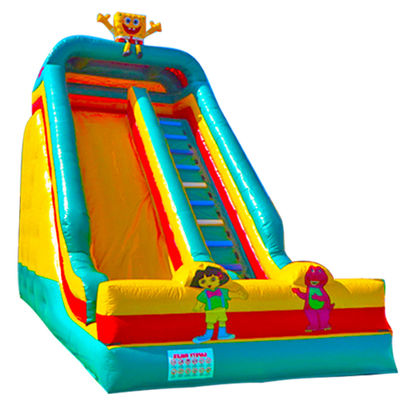 স্পঞ্জবব শিশুদের জন্য বিনোদন পার্ক inflatable স্লাইড