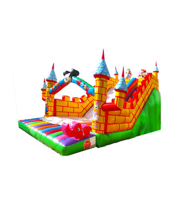 শিশুর জন্য মাইকি মাউস কাসল inflatable বড় স্লাইড