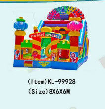 শিশুদের বিনোদন পার্ক Inflatable Peoacock পশু স্লাইড ভাড়া জন্য