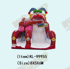 ক্লাউনের থিম হ্যাপি জয়েস কারখানা বিশাল inflatable স্লাইড ভাড়া