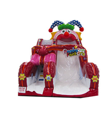 ক্লাউনের থিম হ্যাপি জয়েস কারখানা বিশাল inflatable স্লাইড ভাড়া
