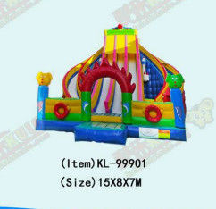 ইভেন্ট এবং পার্টির জন্য বড় এবং রঙিন inflatable স্লাইড