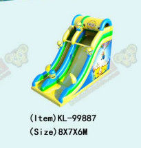 Minions শিশুদের মজা পার্ক inflatable ব্লো আপ স্লিপ এন স্লাইড