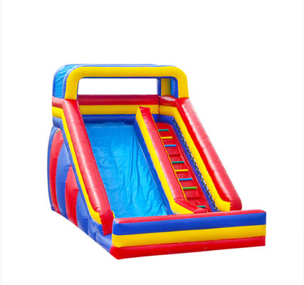 আউটডোরের জন্য লাল হলুদ নীল ইন্ডাস্ট্রিয়াল inflatable জল স্লাইড