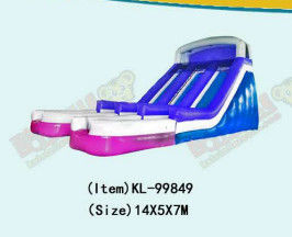 প্রাণবন্ত এবং রঙিন inflatable স্লাইড শিশুদের জন্য উত্তেজনাপূর্ণ স্লাইডিং অভিজ্ঞতা