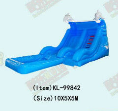 প্রাণবন্ত এবং রঙিন inflatable স্লাইড শিশুদের জন্য উত্তেজনাপূর্ণ স্লাইডিং অভিজ্ঞতা