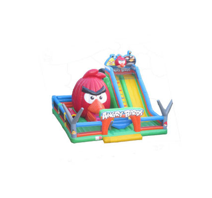 শিশুদের মজা পার্ক Inflatable Angry Bird পশু স্লাইড ভাড়া জন্য