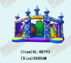 কাস্টমাইজড আইপি রঙিন শিশু মজা পার্ক Inflatable স্লাইড Bouncy