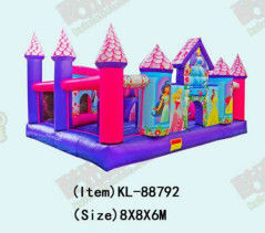 কাস্টমাইজড আইপি রঙিন শিশু মজা পার্ক Inflatable স্লাইড Bouncy