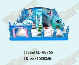 কাস্টমাইজড আইপি রঙিন শিশু মজা পার্ক Inflatable স্লাইড Bouncy