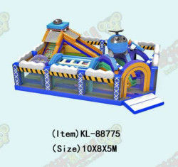 কাস্টমাইজড আইপি রঙিন শিশু মজা পার্ক Inflatable স্লাইড Bouncy