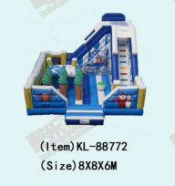 কাস্টমাইজড আইপি রঙিন শিশু মজা পার্ক Inflatable স্লাইড Bouncy