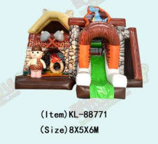 কাস্টমাইজড আইপি রঙিন শিশু মজা পার্ক Inflatable স্লাইড Bouncy