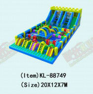 কাস্টমাইজড আইপি রঙিন শিশু মজা পার্ক Inflatable স্লাইড Bouncy