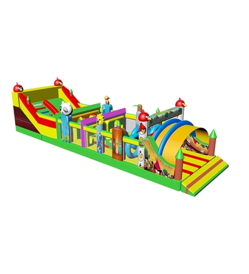 রাগান্বিত পাখি - বাচ্চাদের জন্য অনুপ্রাণিত inflatable মজা পার্ক প্রাণবন্ত অ্যাডভেঞ্চার
