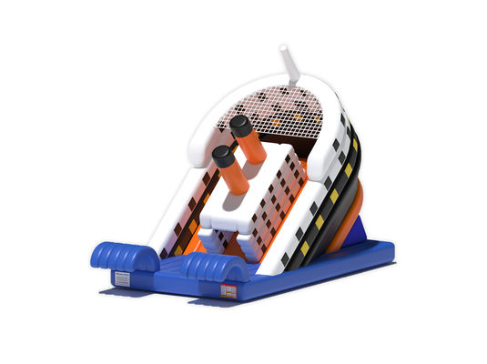 ওয়েভ স্টপার সহ জাহাজের স্টাইল ডাবল সাইডেড ইনফ্ল্যাটেবল স্লাইড