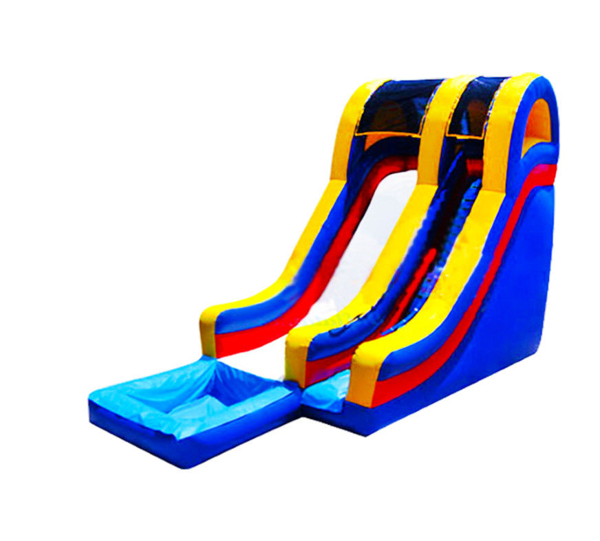 প্রাণবন্ত এবং রঙিন inflatable স্লাইড শিশুদের জন্য উত্তেজনাপূর্ণ স্লাইডিং অভিজ্ঞতা