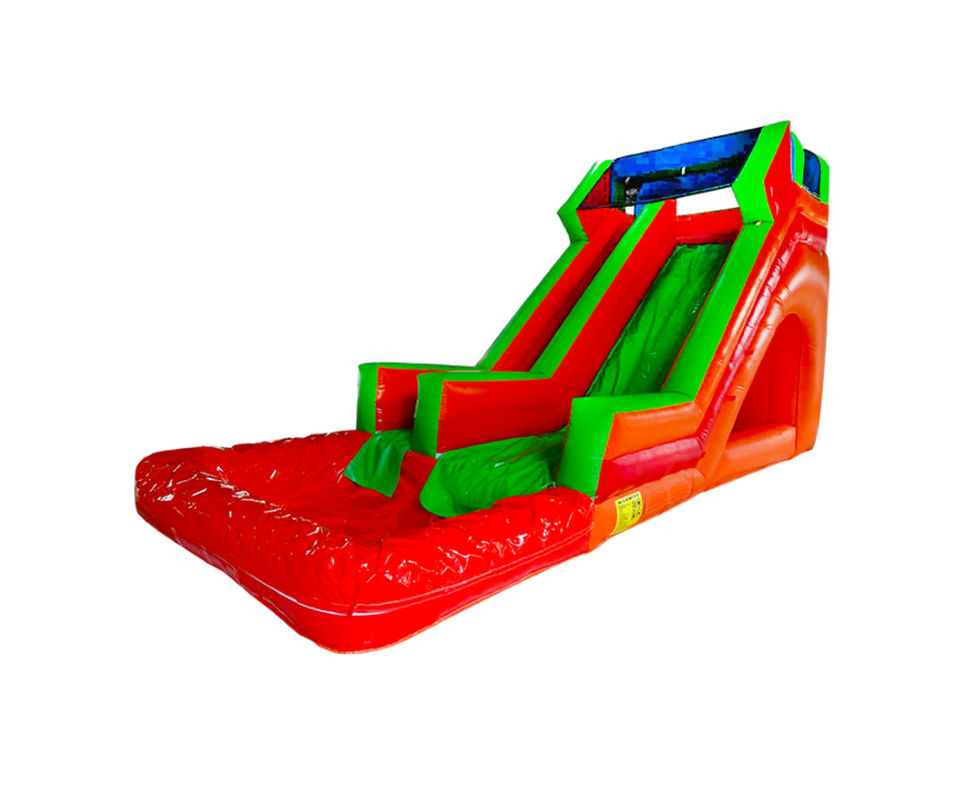 প্রাণবন্ত এবং রঙিন inflatable স্লাইড শিশুদের জন্য উত্তেজনাপূর্ণ স্লাইডিং অভিজ্ঞতা
