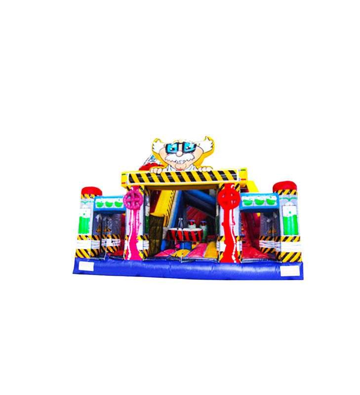 কাস্টমাইজড আইপি রঙিন শিশু মজা পার্ক Inflatable স্লাইড Bouncy