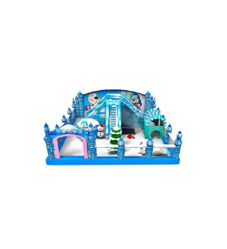 কাস্টমাইজড আইপি রঙিন শিশু মজা পার্ক Inflatable স্লাইড Bouncy