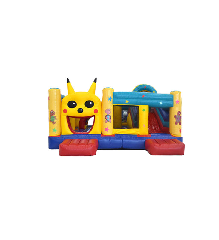 কাস্টমাইজড আইপি রঙিন শিশু মজা পার্ক Inflatable স্লাইড Bouncy