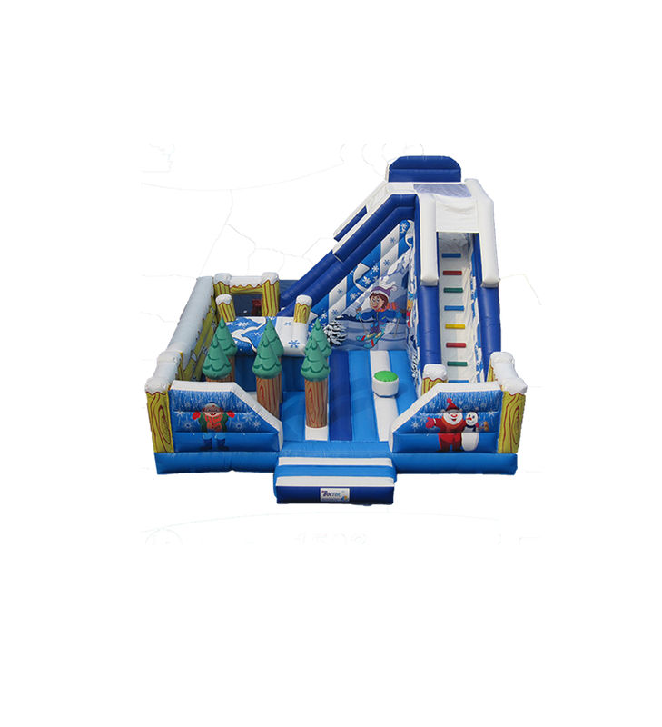 কাস্টমাইজড আইপি রঙিন শিশু মজা পার্ক Inflatable স্লাইড Bouncy