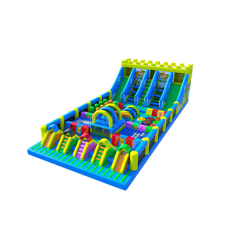 কাস্টমাইজড আইপি রঙিন শিশু মজা পার্ক Inflatable স্লাইড Bouncy
