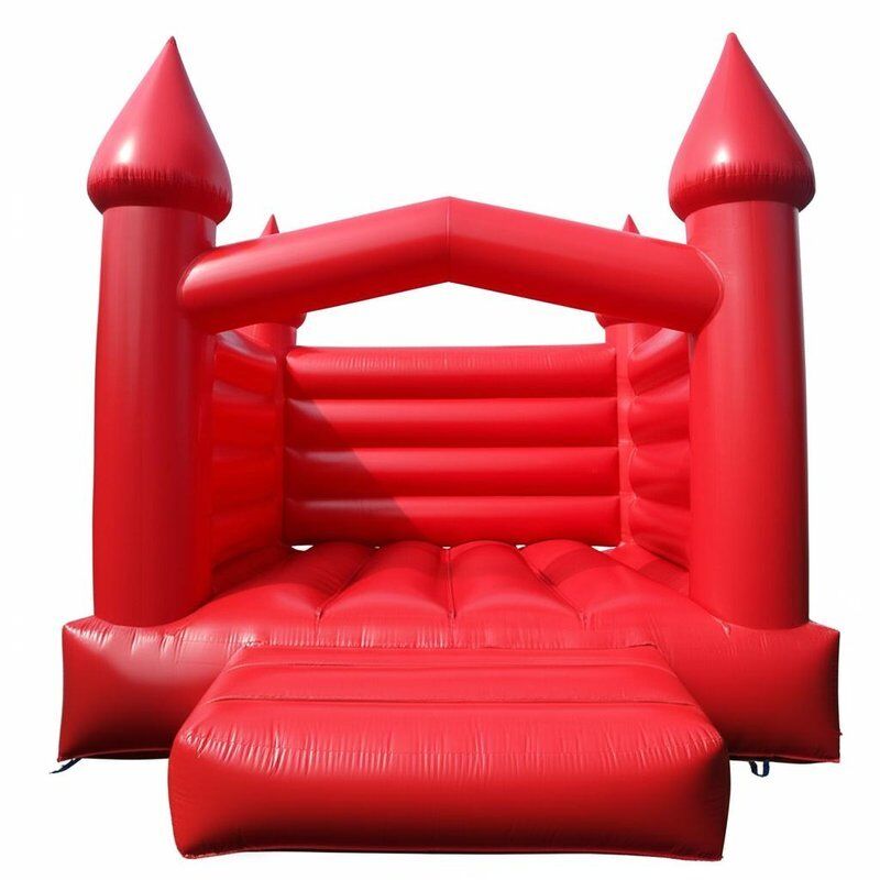 বহনযোগ্য হালকা ওজনের ভাঁজযোগ্য লাল inflatable bouncy castle ইভেন্টের জন্য উপযুক্ত ভাড়া আউটডোর পার্টি এবং শিশুদের খেলার এলাকা